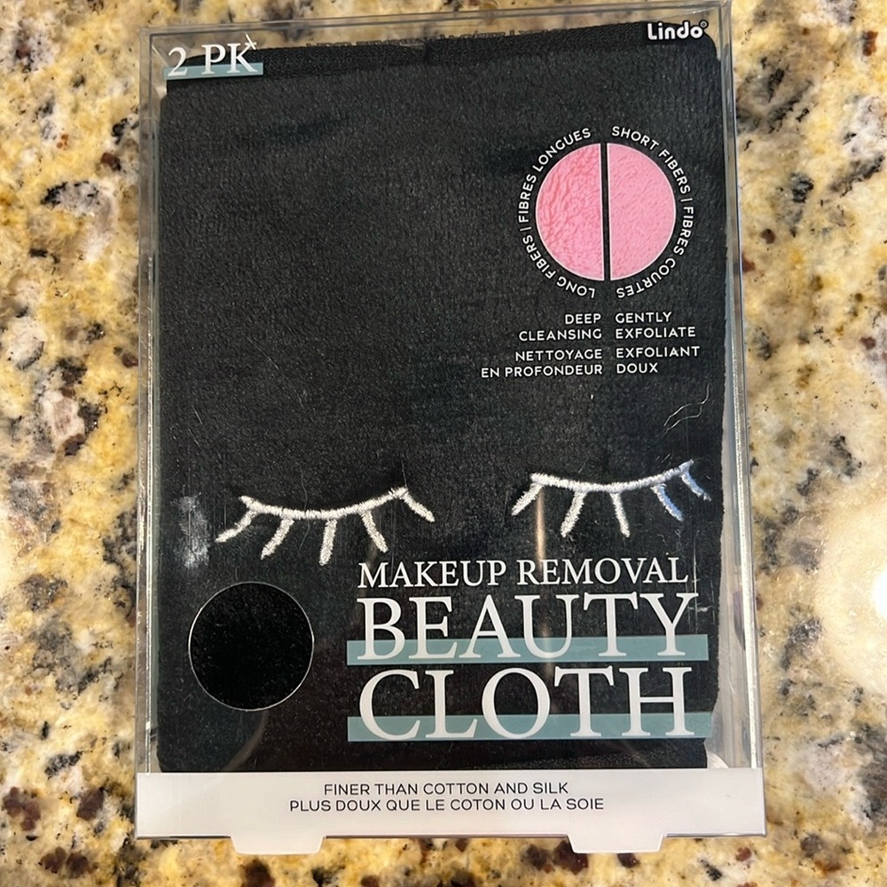 Lindo Makeup Removal Beauty Cloth Duo – 2pcs/Pk